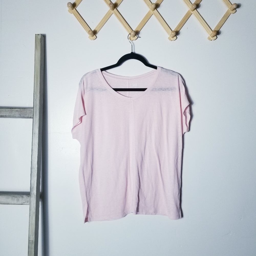 GAP LIGHT PINK BLOUSE SIZE MEDIUM